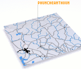 3d view of Phum Cheâm Thoum