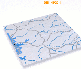 3d view of Phumĭ Sâk