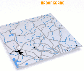 3d view of Xá Ðồng Găng