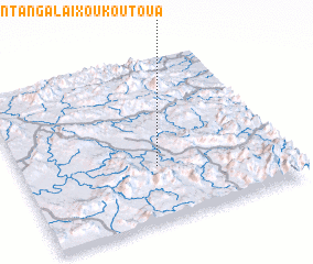 3d view of Ban Tang-Alai-Xoukoutoua