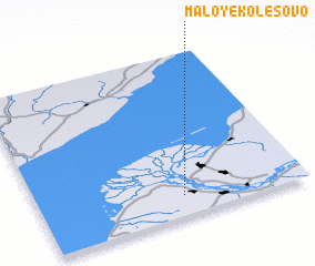 3d view of Maloye Kolësovo