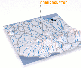 3d view of Gondang Wetan