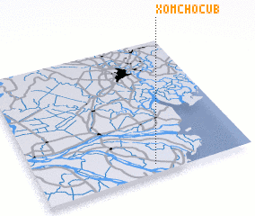 3d view of Xóm Chơ Cũ (1)