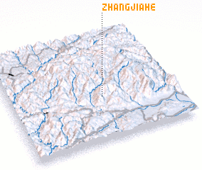 3d view of Zhangjiahe