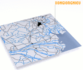 3d view of Xóm Giồng Miễu