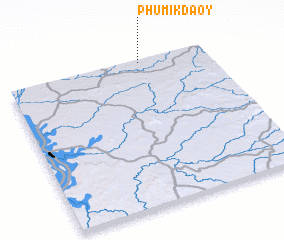 3d view of Phumĭ Kdaôy