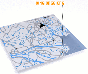 3d view of Xóm Giồng Giếng