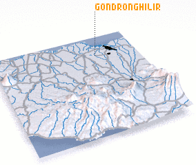 3d view of Gondrong-hilir