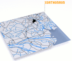 3d view of Xóm Thôn Môn