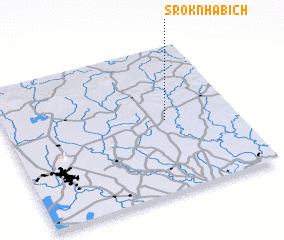 3d view of Srok Nhá Bích