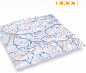 3d view of Làng Da Ban