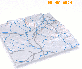 3d view of Phumĭ Chakam