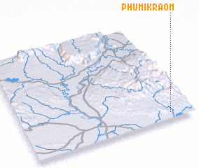 3d view of Phumĭ Kraôm