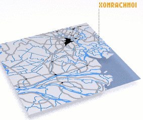 3d view of Xóm Rạch Mới