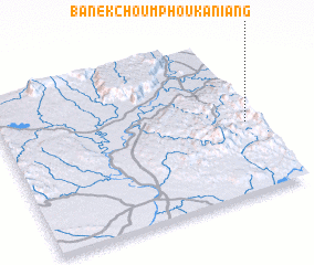 3d view of Ban Ékchoum-Phoukaniang