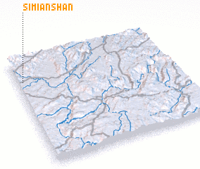 3d view of Simianshan