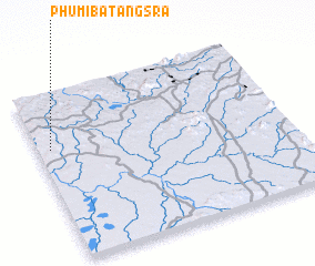 3d view of Phumĭ Batang Sra