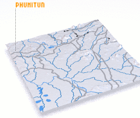 3d view of Phumĭ Tŭn