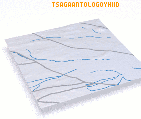 3d view of Tsagaan Tologoy Hiid