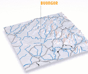 3d view of Buôn Gor