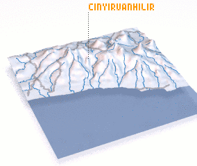 3d view of Cinyiruan-hilir