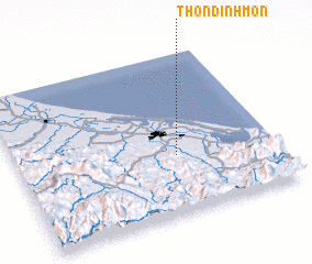 3d view of Thôn Dịnh Môn