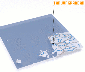 3d view of Tanjungpandan