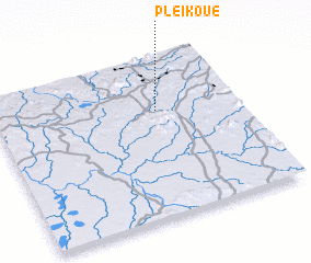 3d view of Plei Kouê