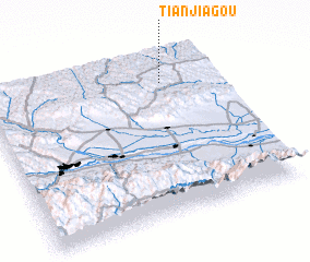 3d view of Tianjiagou