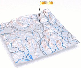 3d view of Dak Kòn