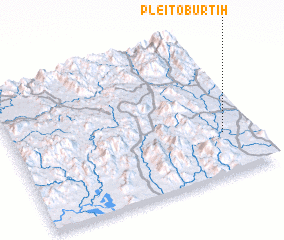 3d view of Plei To Bur Tih