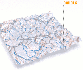 3d view of Dak Bla