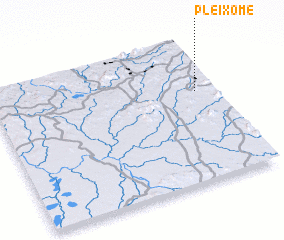 3d view of Plei Xôme