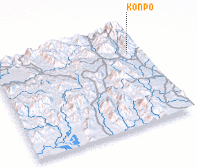 3d view of Kon Pơ