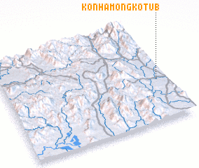 3d view of Kon Hămong Kơtu (1)