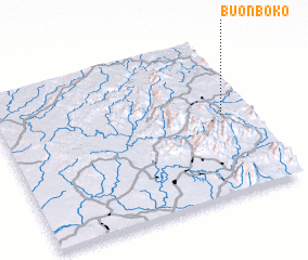 3d view of Buôn Boko