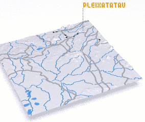 3d view of Plei Xat Atau