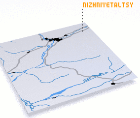 3d view of Nizhniye Tal\