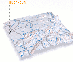 3d view of Buôn Kdŭn