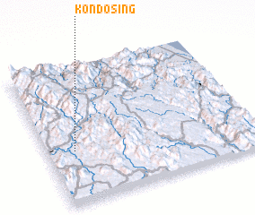 3d view of Kon Dơsing