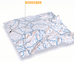 3d view of Buôn Sarr