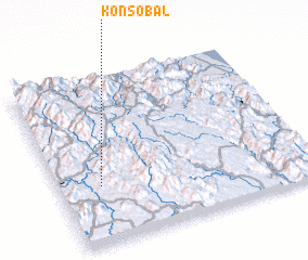 3d view of Kon Sơbal