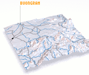 3d view of Buôn Gram