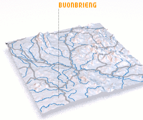 3d view of Buôn Brieng