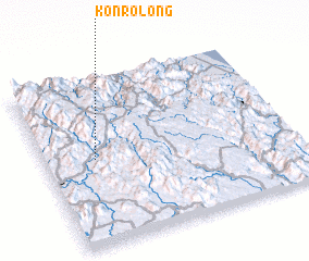 3d view of Kon Rơlong