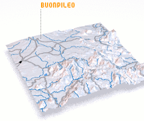 3d view of Buôn Pileo