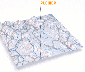 3d view of Plei Kop