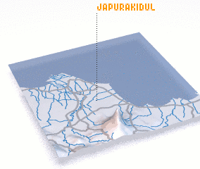 3d view of Japura-kidul