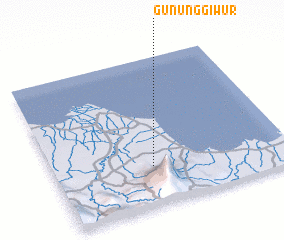 3d view of Gunung-giwur