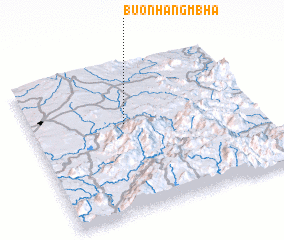 3d view of Buôn Hang Mbhă